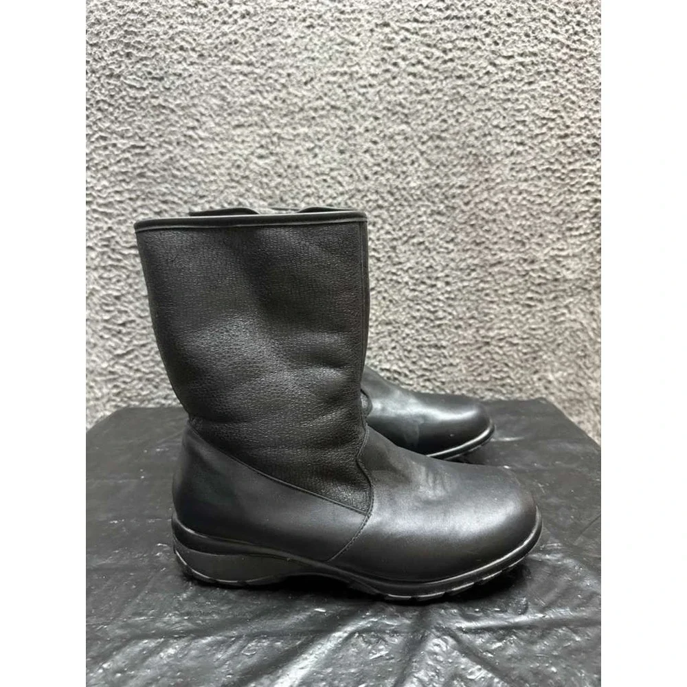 Toe Warmers Shield Leather Fur-Lined Waterproof Boots Black Womens Size‎ 11M US